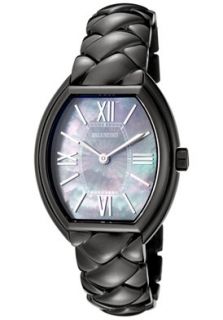 Womens Liaison Black Mother Of Pearl Dial Black Ion Plated Stainless 