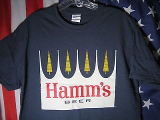 New ( XL ) HAMMS Miller lite HAMMS Label BEER T Shirt vintage 