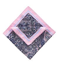 Tapestry Pocket Square  Pink