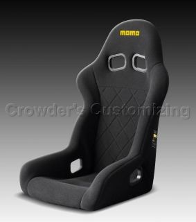 MOMO Daytona XL 2012 Race Seat Black FIA Complete Set Passenger Side 