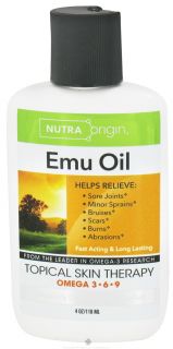 Buy Nutra Origin   Omega 3 6 9 Emu Oil Topical Skin Therapy   4 oz 