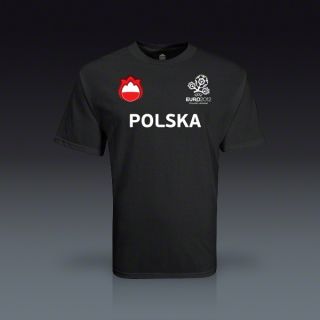 Poland Core Nations T Shirt   Black  SOCCER