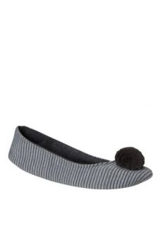 Matalan   Striped Ballet Style Slippers