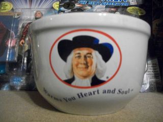   HARD TO FND QUAKER OATS OATMEAL CEREAL BOWL WARMS YOUR HEART AND SOUL