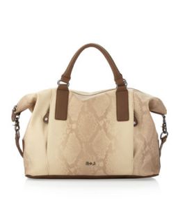 Handbags by Romeo & Juliet Couture Teegan Satchel Bag, Ivory