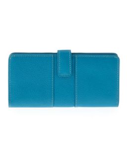 Flap Clutch Bag Wallet, Ocean Blue   