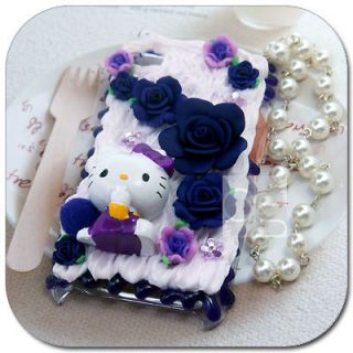 PR 3D Hello Kitty Cream Hard Skin Back Case iPod Touch 4G 4th 