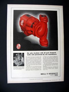 Bell & Gossett B&G Booster Pumps pump circulator 1965 print Ad 