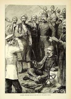   Engraving Colonel Dimitrief Rhodope Insurgent Hookah Russo Turkish War