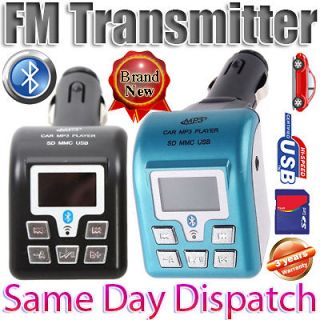 Wireless Car Bluetooth Audio Modulator  Player FM Radio Transmitter 