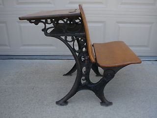   /Cast Iron Desk by C.R. School Furniture Co. Grand Rapids, MI VGC
