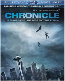 Chronicle Blu ray DVD, 2012, 2 Disc Set, The Lost Footage Edition 