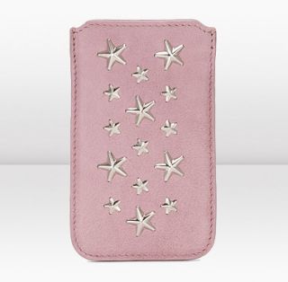 Jimmy Choo  Trent  Peony Calf Leather With Stars Iphone Case 