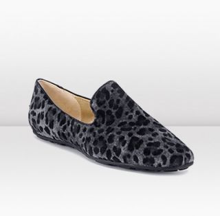 Jimmy Choo  Wheel  Anthracite Leopard Print Suede Slippers 