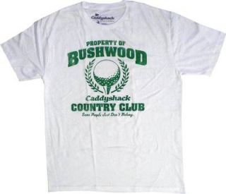 Caddyshack Official Property Of Bushwood County Club CC Logo Mens Tee 