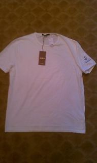 GUCCI MENS WHITE T SHIRT WITH LOGO BRAND DEW DIFFERENT SIZES
