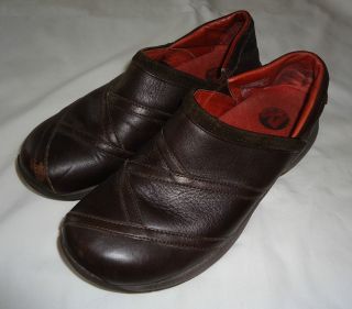 MERRELL PRIMO PATCH BUG BROWN LEATHER LOAFERS SHOES WOMENS US 9.5