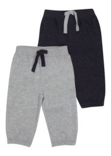 Matalan   2 Pack Joggers In Navy And Grey