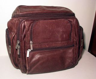 Vintage WILSON All Leather Brown Backpack Book Office Bag Gently 