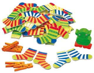 NEW* Haba Lucky Sock Dip Reaction Matching Kids Board Game 2 6 
