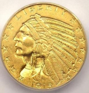 1915 S Indian Gold Half Eagle   ICG MS61   RARE BU Uncirculated Coin