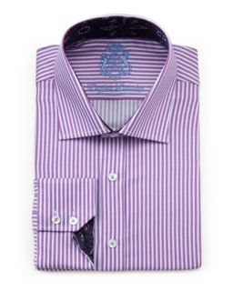 Striped Dress Shirt, Purple   