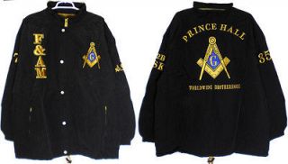 Prince Hall Mason F&AM Mens All Weather Windbreaker Jacket