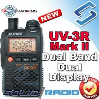   UV 3R Mark 2 dual band display ham 2way portable radio transceiver 3R