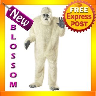 C490 Adult Abominable Snowman Yeti Mens Halloween Costume Outfit