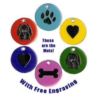 25mm Pet ID / Dog Identity Tag   Engraved FREE