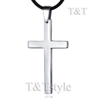 Black Cross Men Stainless Steel Pendant Necklace LP11 782