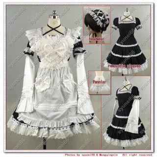 Gothic Lolita Costume Maid Sissy Dress Halloween CUSTOM