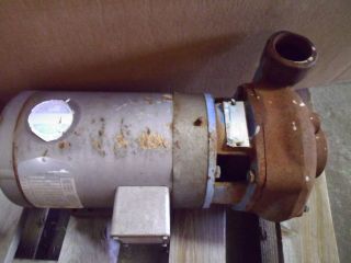 GOULDS ? (TAG HARD TO READ) PUMP w/ 3HP MOTOR ,USED