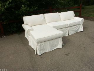 Pottery Barn PB Basic Modular Sofa Couch Sectional furniture NATURAL 