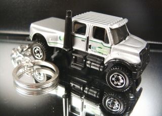 Silver International CXT Pickup Truck 4X4 Keychain Key Ring Fob