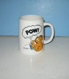 1978 Enesco Japan Garfield Pow Beer Can Ceramic Mug
