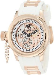   Invicta Womens Russian Diver Left Handed Mechanical Skeleton Watch