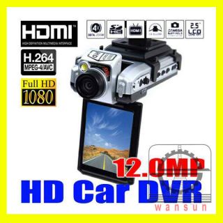 1080P 2.5 Full HD Car DVR Cam Video Recorder Camcorder Spy Vehicle 