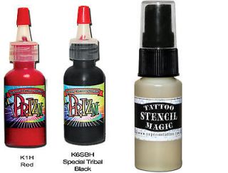 Newly listed Professional Tattoo Supplies Fire Red Tribal Black Ink 