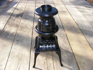 SMALL POT BELLY CAST IRON WOOD STOVE