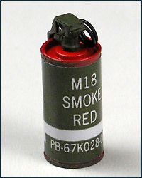 Hot Toys Navy Seal Vietnam M18 smoke grenade red 1/6 scale toy