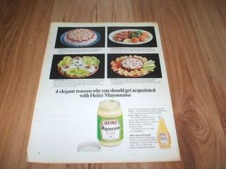 Heinz mayonnaise 196​9 magazine advert