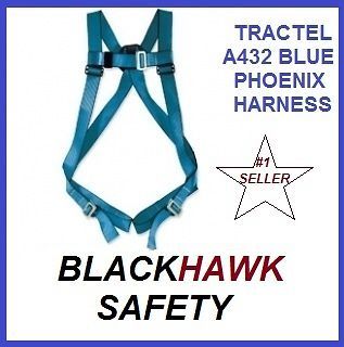 NEW FALL PROTECTION SAFETY HARNESS ( THE BLUE PHOENIX) SINGLE BACK D 