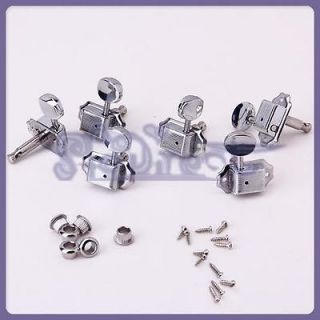 Pro Silver Guitar String Tuning Pegs Key Tuner Machine Heads for 