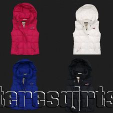   BY ABERCROMBIE & FITCH WOMENS hermosa vest WINTER puffer hood SZ XS S