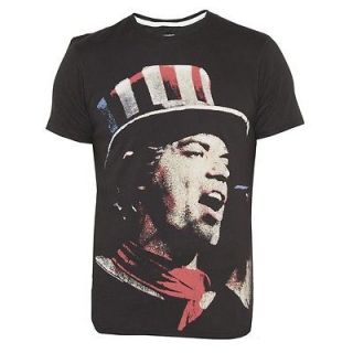 AMPLIFIED ROLLING STONES MICK JAGGER USA TOP HAT T SHIRT BNWT