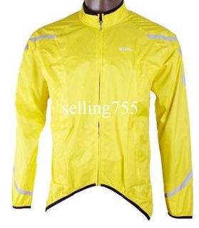 Unisex Reflective Running Hi Viz Cycling Breathable Waterproof Jacket 