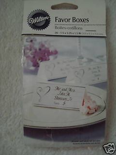Wilton Triangle Place Card Favor Box 20ct New Wedding
