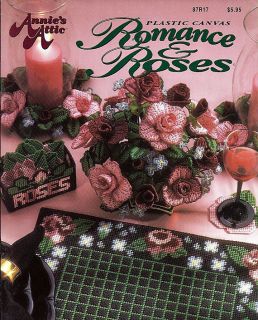 Annies Attic Plastic Canvas Romance & Roses Pattern Booklet 87R17 