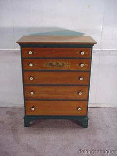 17851Hitchcock Maple High Chest of Drawers